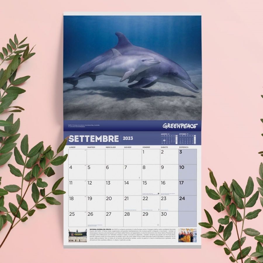 Greenpeace, il calendario 2023 dedicato alla natura e alla pace